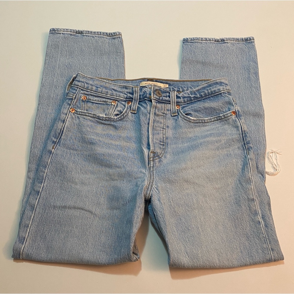 Levi's Premium Wedgie Straight Jeans, Size 27 - Picture 5 of 6